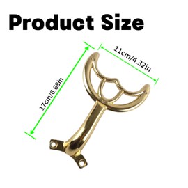 Replacement Ceiling Fan Blade Arms,Compatible with Most 42'' Ceiling Fans,Ceiling Fan Replacement Blades,Ceiling Fan Blade Brackets,Easy Installation Replacement Ceiling Fan Arm Bracket,French Gold