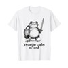 Funny Medieval Frog Meme Carbs Knight M'Lord Quote T-Shirt