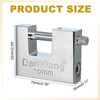 PATIKIL D-Shaped Padlocks 70mm(2-3/4"), Stainless Steel High Security Padlock with