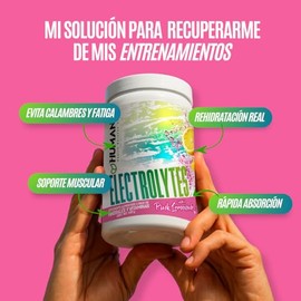 Human's Health Science Lab Suplemento de Electrolitos en Polvo 480 g, Hidratación Rápida y Recuperación Muscular, con Sodio, Potasio, Magnesio, Calcio