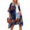 Moss Rose - Kimono de playa para mujer con estampado