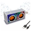 Maíz Bocina Radio Fm Luz Led Recargable Usb Bluetooth Portatil