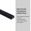Black Plastic Stick High Density Polyethylene HDPE Plastic Welding Rod,