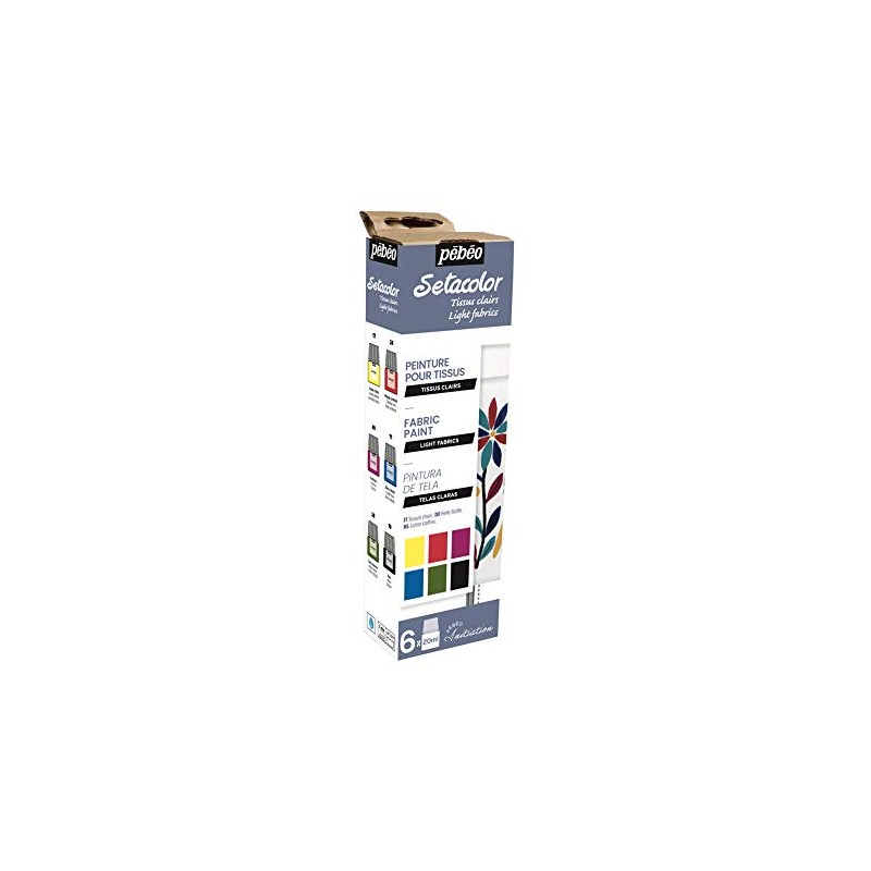 Pébéo - Fabric Paints Starter Set - Light Fabrics -