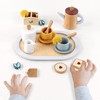 Little Log Wooden Tea Set for Little Girls, Wooden Toys