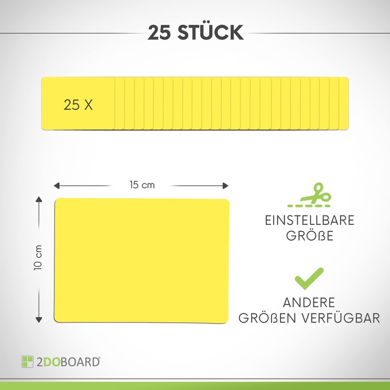 25 Scrum Magnets Re-writable 15 x 10 cm for Agile,