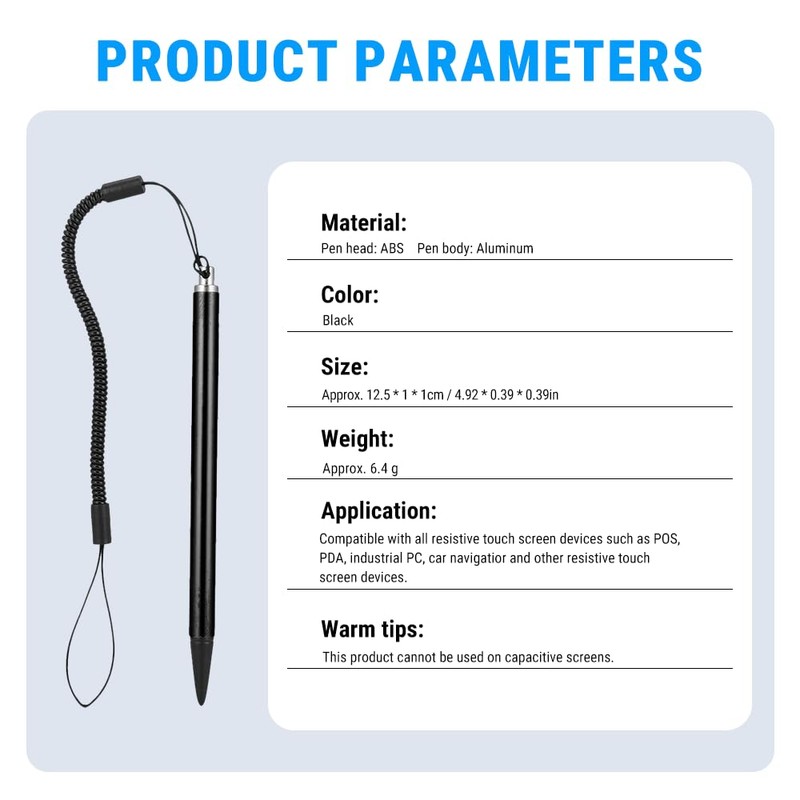 Uadme Stylus Pens, Stylus Pen for Industrial Touch Screen, Resistive