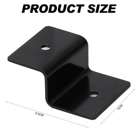 Acooruiteng Solar Panel Brackets Solar Panel Mounting Brackets Z Brackets Aluminum Roof Solar Panel Bracket with Nuts and Screws for Motorhome Boat Roof Wall and Off-Gird Roof Installation 4 Pcs