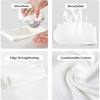 LandReCol Pack of 10 Bra Inserts Sweat Cotton Underbust Band