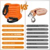 Nilight Kinetic Recovery Tow Rope Kit with 2 Soft Shackle