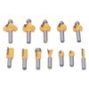 12PCS Router Bits 8mm Shank Carbide Blade Woodworking Milling Cutter