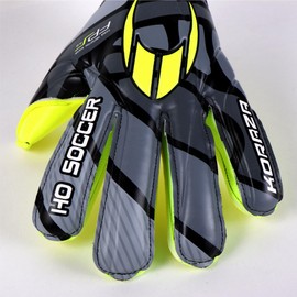 HO Soccer KORAZA Lime Goalkeeper Gloves, Unisex, Kids, Grey/Lime, 3