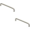 2 Pack | D-Shape Cabinet Pull Handle -138 x 10mm