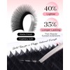 BEYELIAN Ellipse Flat Eyelash Extension, 16 Rows 0.20mm C Curl