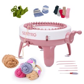 SOBOANT Knitting Machines, 40 Needle Machine,DIY Board Rotary Double Loom, Creative Wool Machine for Adults, Children, Beginners (40W)