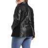 S P Y M Womens Faux Leather Jacket, Casual Fashion