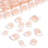 French Gel Nail Tips 120Pcs Short Square no-coat Acrylic Tips