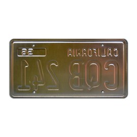 Christine | CQB 241 | Metal Stamped License Plate