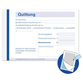 Quttungsblock Receipt Book Receipt Receipts 5 x 50 Sheets Self-Copying