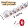 MIIIM Boho Classroom Decor Border, Both Sides Printed Boho Rainbow