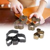 12 Pcs Leather Cutting Mold Heart Shape Exquisite High Carbon