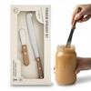 Performore 2PCS Spreader Knives, 12” Peanut Butter Knife that Works