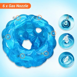 2 Pack Bumper Balls: 36inch Inflatable Sumo Ball - Durable PVC Vinyl Material Body Bubble Soccer - Giant Human Hamster Knocker Body Zorb Ball for Kids and Adults Physical Outdoor Toys, Blue