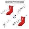 QMARK 4 Pack of Fire Extinguisher Bracket, Wall Mount Hook,