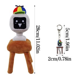 Driflo Sprunki Plush, Sprunki Soft Toy Keychain, 28cm S-prunki Plush Doll Cartoon Plushies, S-prunki P-lush Stuffed Toy Gift for Fans
