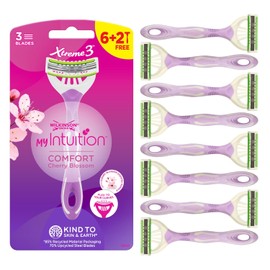 Wilkinson Sword Myintuition Xtreme 3 Comfort Cherry Blossom Disposable Razor for Women 6+2