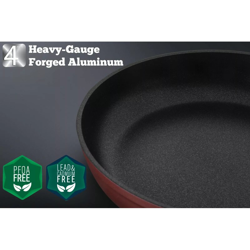 Saflon Titanium Nonstick 2-Piece Frying Pan Set PFOA Free, Dishwasher
