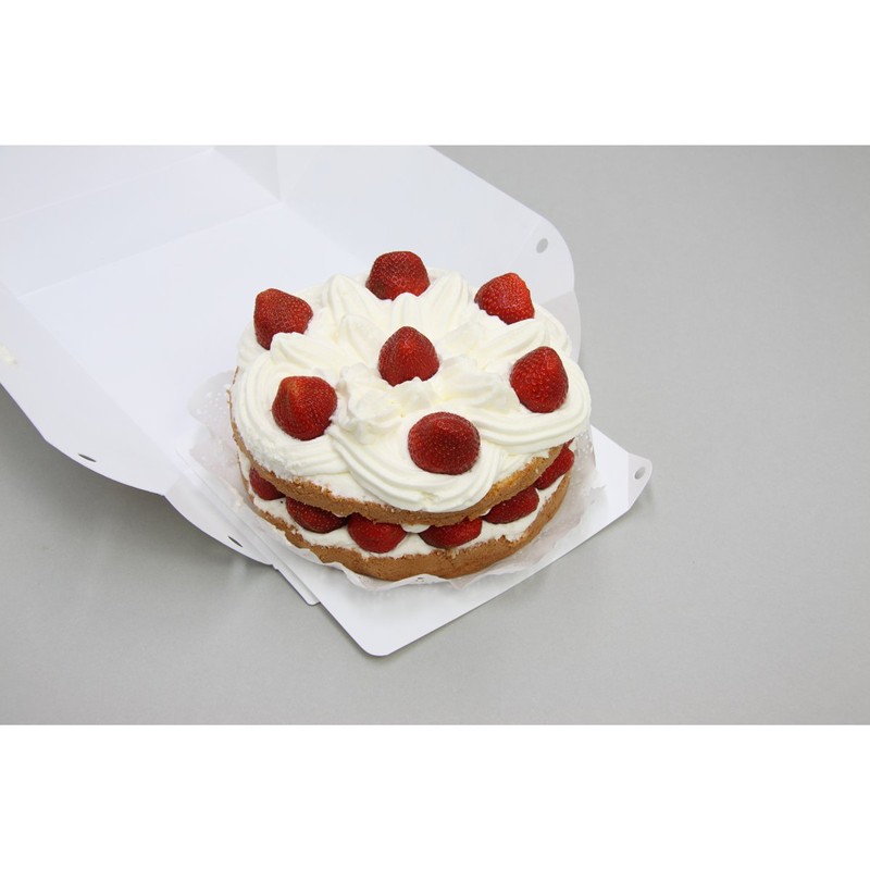 ホーショー 折りたためる フラットケーキボックス フラワー 「くり返し使える」 410-KB-FL