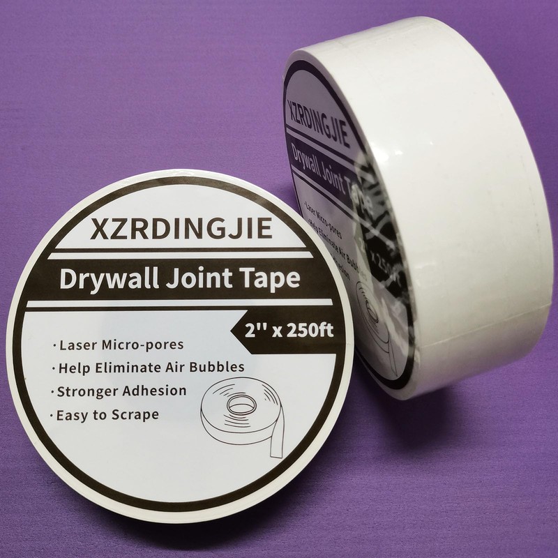 XZRDINGJIE Drywall Paper Tape, Ultra-Thin Fiber Paper Drywall Joint Tape