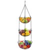 Hossejoy Hanging Basket, 3 Levels, Fruit Basket for Hanging with