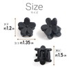 HPNN-008 Hair Clip, Mini Flower, Black, Small, Cute, Bangs, Hair