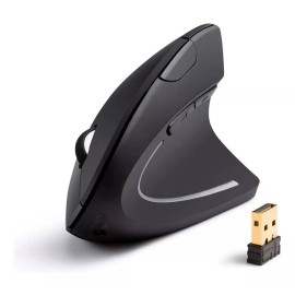 Ele-Gate Mouse Ergonomico Inalambrico 2.4 Ghz 10 Metros De Alcance Color Negro