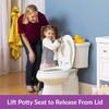 Little2Big Toilet Seat with Built-In Toddler Potty Training Seat, Slow
