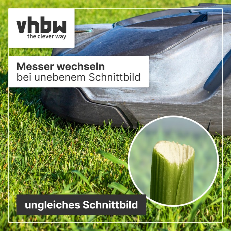 vhbw 8 x replacement blades for Arnold 1111-M6-1008 for lawnmowers,