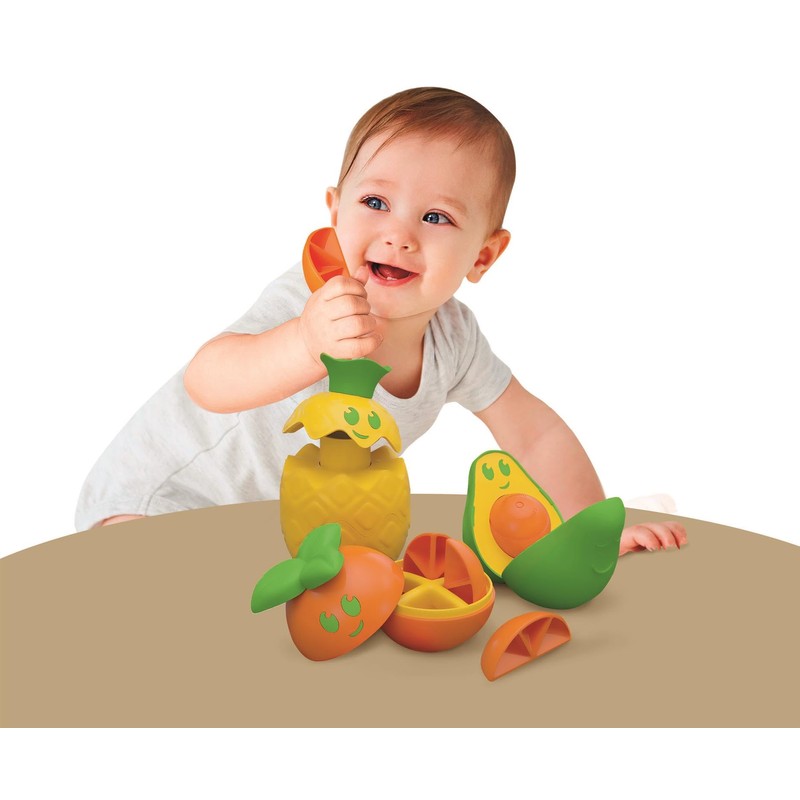 Clementoni Baby Stack Fruit, 12 Pieces