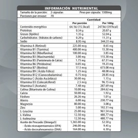 Multivitaminico 60 + Senior | 140 Softgels | Maklen Sabor Sin sabor