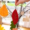 Papierdrachen Felt Leaves Craft Set for Threading - Autumn Decoration