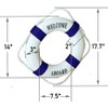 MorroMorn Lifebuoy Wall Hanging Decor - Welcome Aboard Mediterranean Style