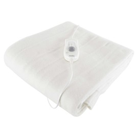 Olivia Rocco Heatwave Heated Blankets 3 Heat Settings Fast Heat Up Electric Underblanket Overheat Protection Soft Fabric Easy Fit Tie Loops Stay Cozy and Safe in Chilly Nights, Single