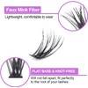 Cluster Eyelashes Extensions 40D 0.07 D Curl DIY Individual Eyelash