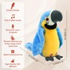 Surplex Electric Talking Parrot Toy, Voice Repeat and Singing in