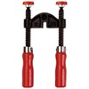 Bessey KT5-2 Edge clamp with two wooden handle, Black/Red/Silver