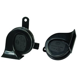 HELLA 012010901 Black 12V BX Trumpet Horn Kit (Toyota)