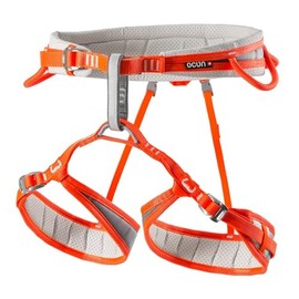 Ocun Neon 3 Climbing Sport Harness I Lightweight, Three Buckle Rock Climbing Harness, Orange, X-Large