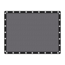 VICLLAX 90% Shade Fabric Sun Shade Cloth with Reinforced Grommets, Outdoor Sun Screen Fabric for Outdoor Patio Garden Pergola Cover Canopy 12x16 FT, Dark Grey