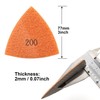 Triangular Diamond Polishing Pads 3 Inch for Oscillating Tools Marble